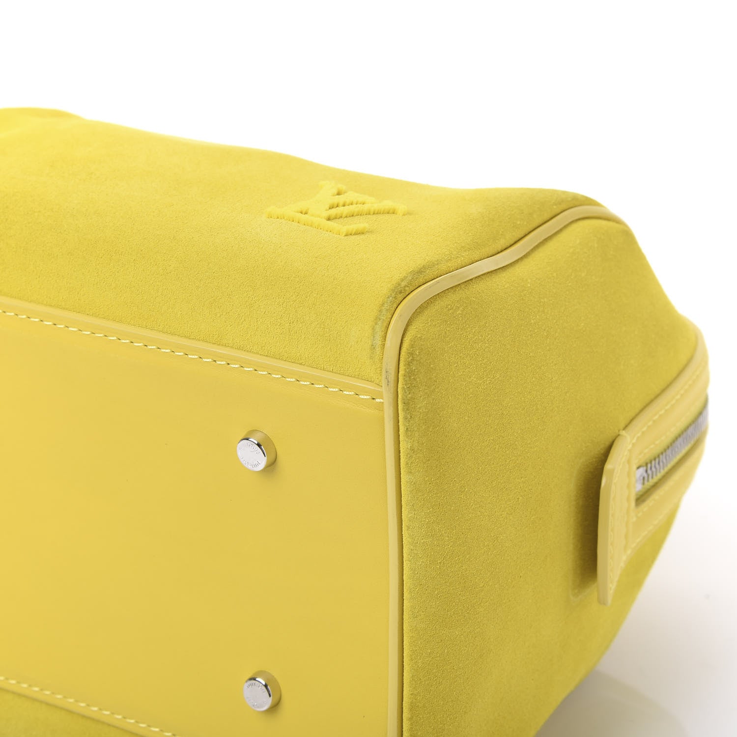 Louis Vuitton Suede Cubic Illusion Speedy Cube PM Yellow 6 of 13