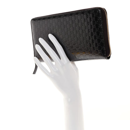 Gucci Shine Microguccissima Zip Around Organizer Wallet Melanzana 2 of 8