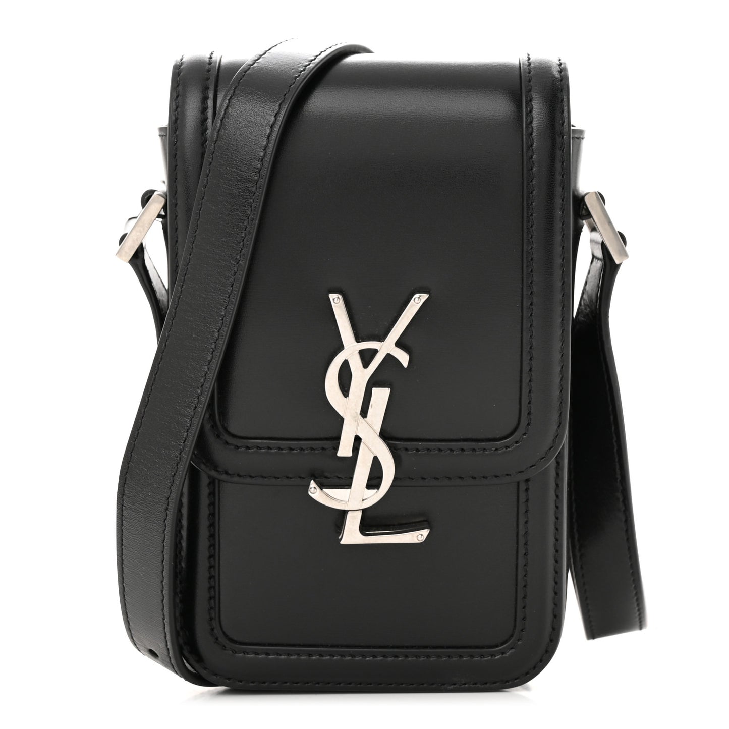 Smooth Calfskin Mini Solferino Satchel Black