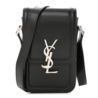 Saint Laurent Smooth Calfskin Mini Solferino Satchel Black 1 of 9