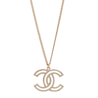 Chanel Crystal CC 100 Anniversary Necklace Gold 4 of 6