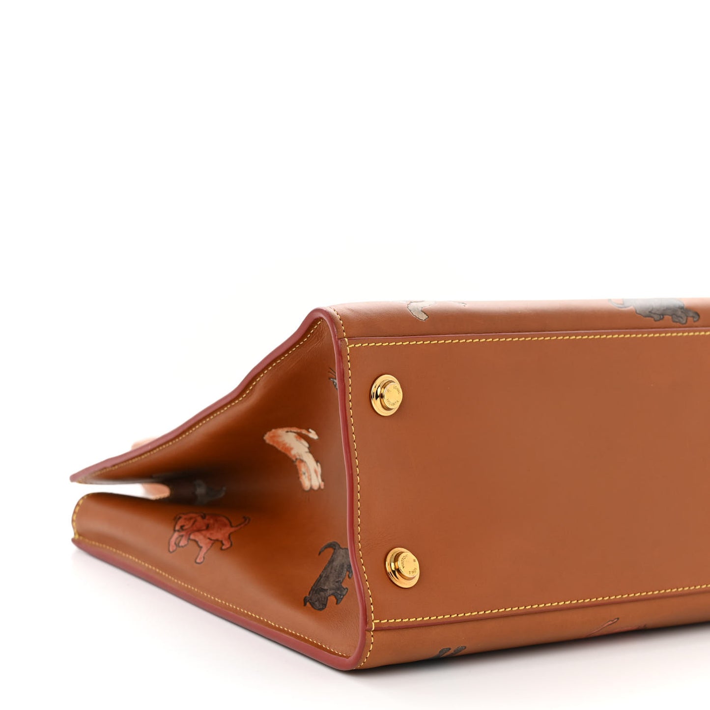 Calfskin Catogram City Steamer MM Chataigne