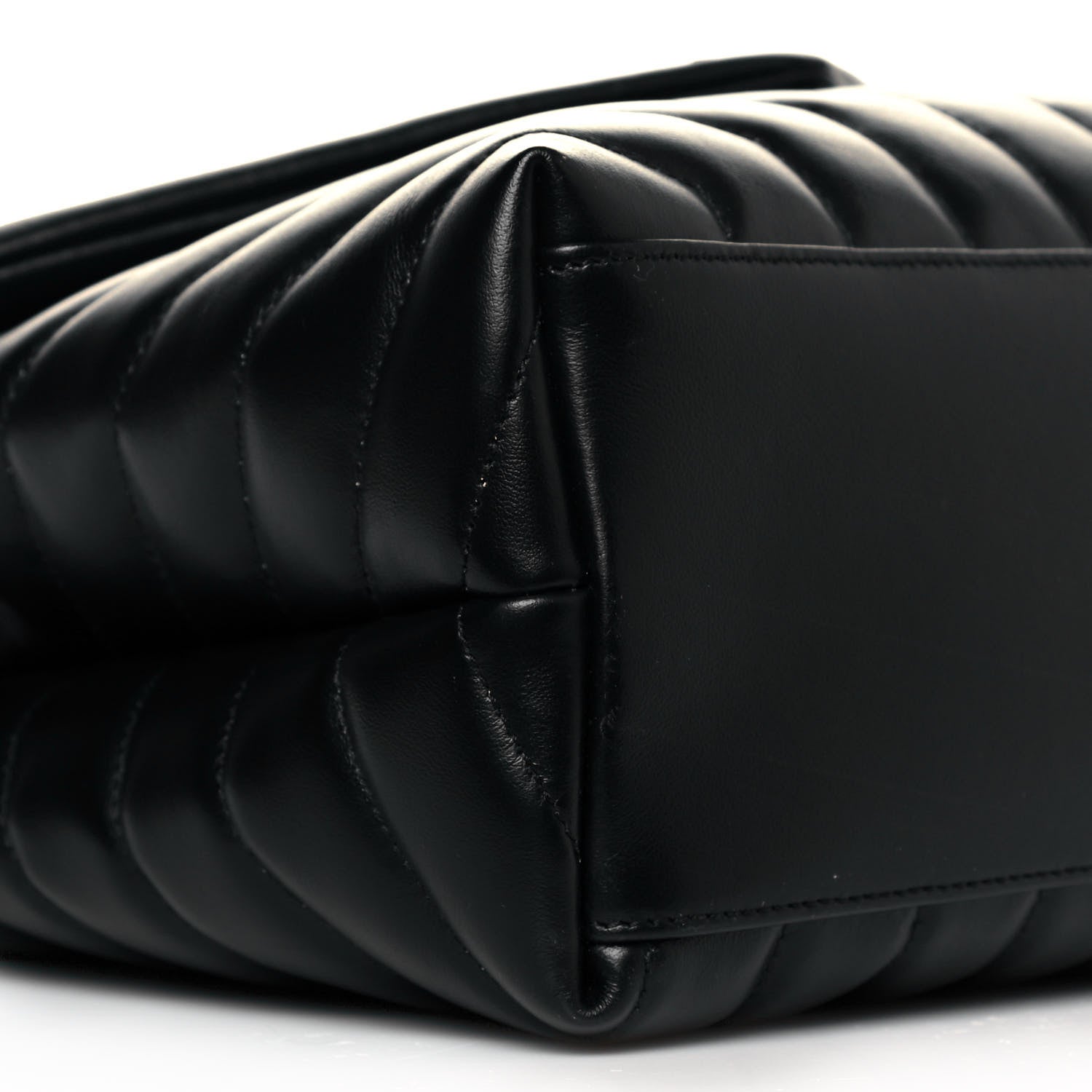 Saint Laurent Calfskin Y Quilted Monogram Medium Loulou Chain Satchel Black 9 of 10