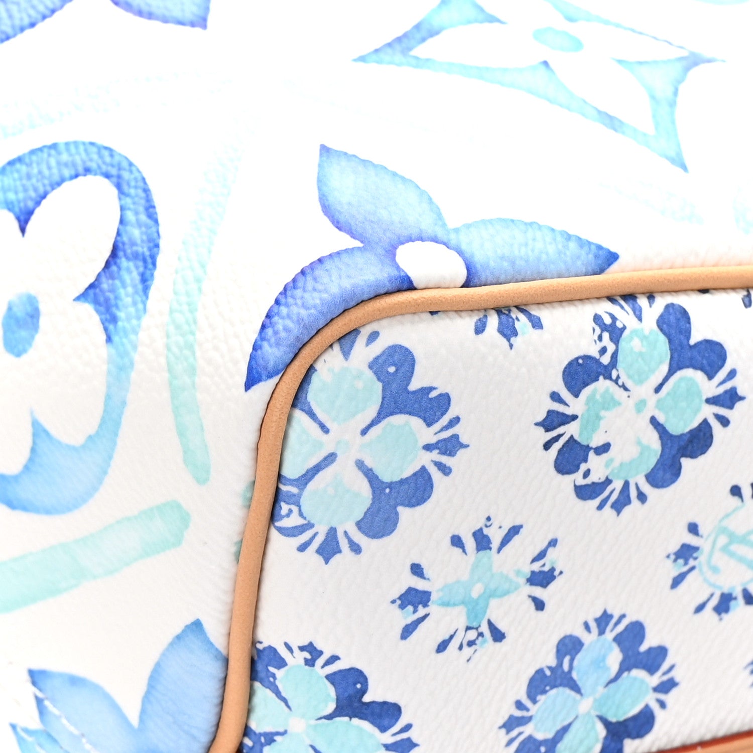 Louis Vuitton Monogram Tiles By The Pool Speedy Bandouliere 25 Lagoon Blue 11 of 12