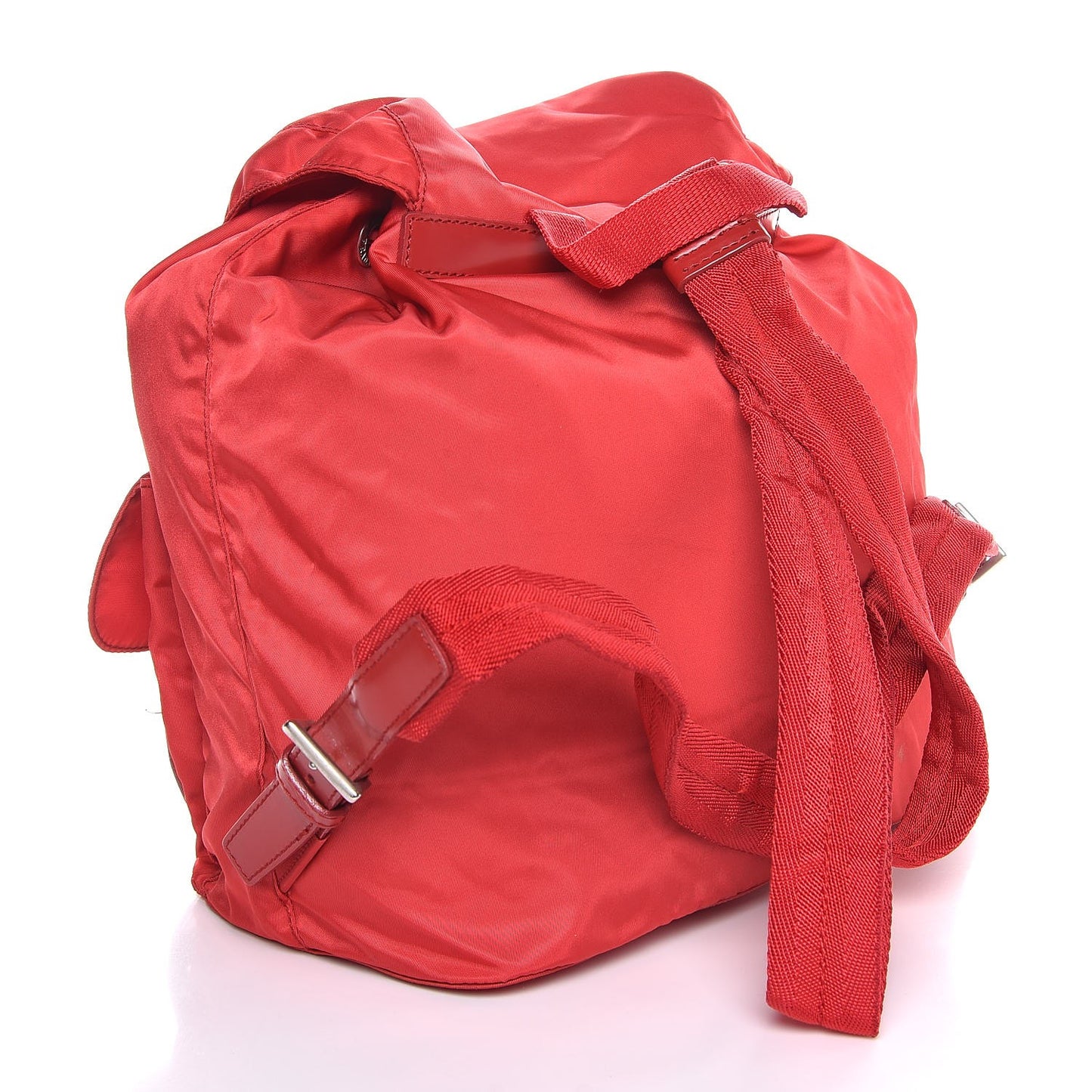 Nylon Vela Medium Backpack Rosso