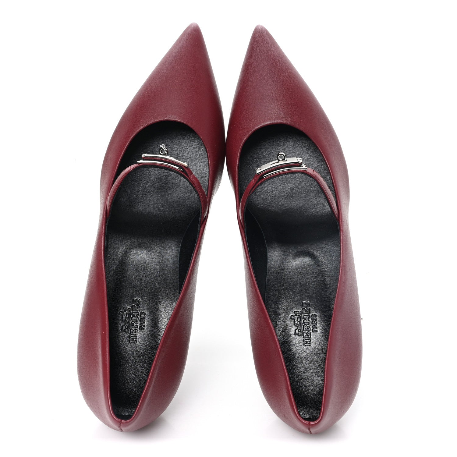 Hermes Nappa Majeste 60 Pumps 40.5 Rouge H 2 of 9