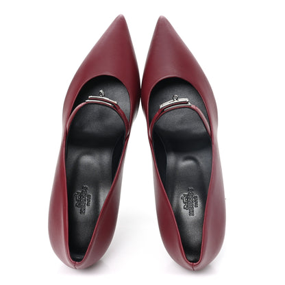 Hermes Nappa Majeste 60 Pumps 40.5 Rouge H 2 of 9