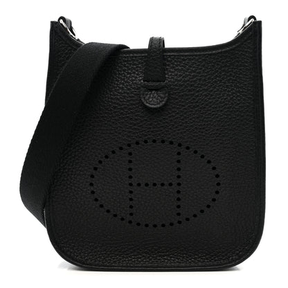 Hermes Taurillon Clemence Evelyne TPM Black 1 of 11