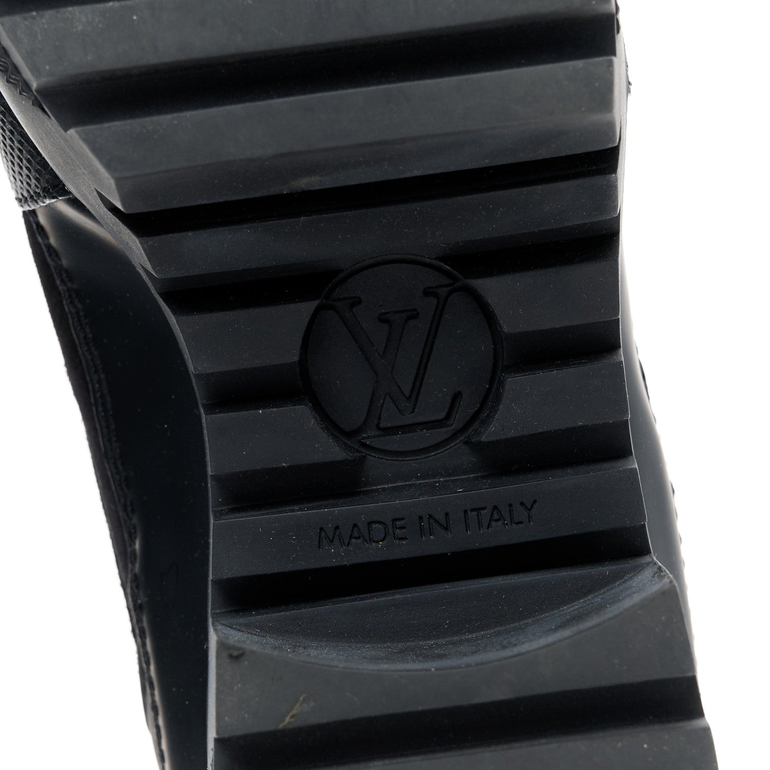 Louis Vuitton Suede Calfskin Mesh Logo Laureate Platform Desert Boots 37 Black 7 of 9