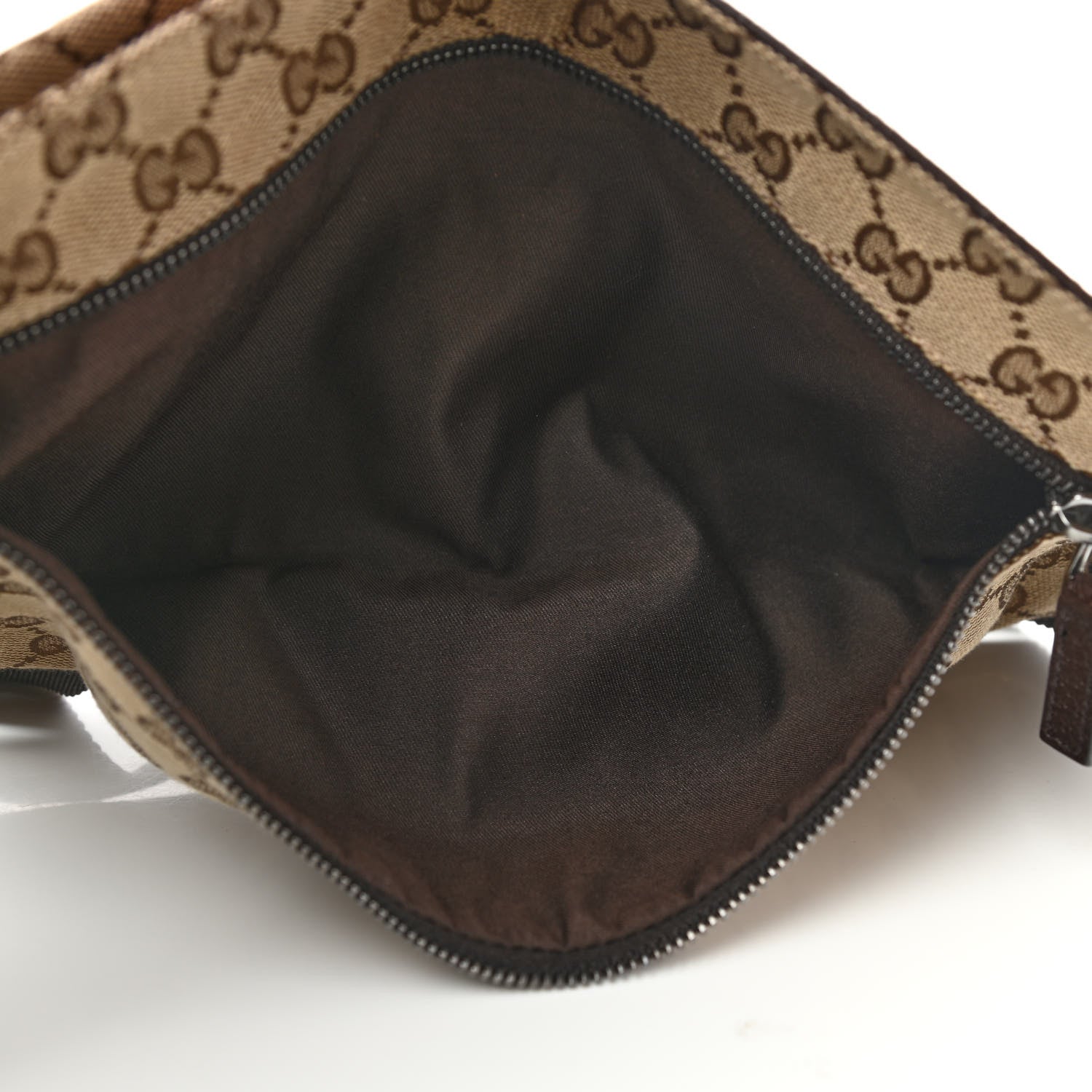 Gucci GG Monogram Double Pocket Belt Bag Dark Brown 5 of 12