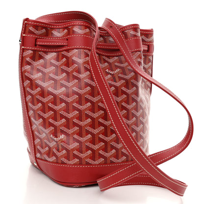 Goyard Goyardine Petit Flot Bucket Bag PM Red 2 of 9
