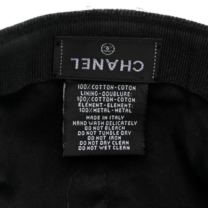 Chanel Denim Mood Cap Hat Black 8 of 9