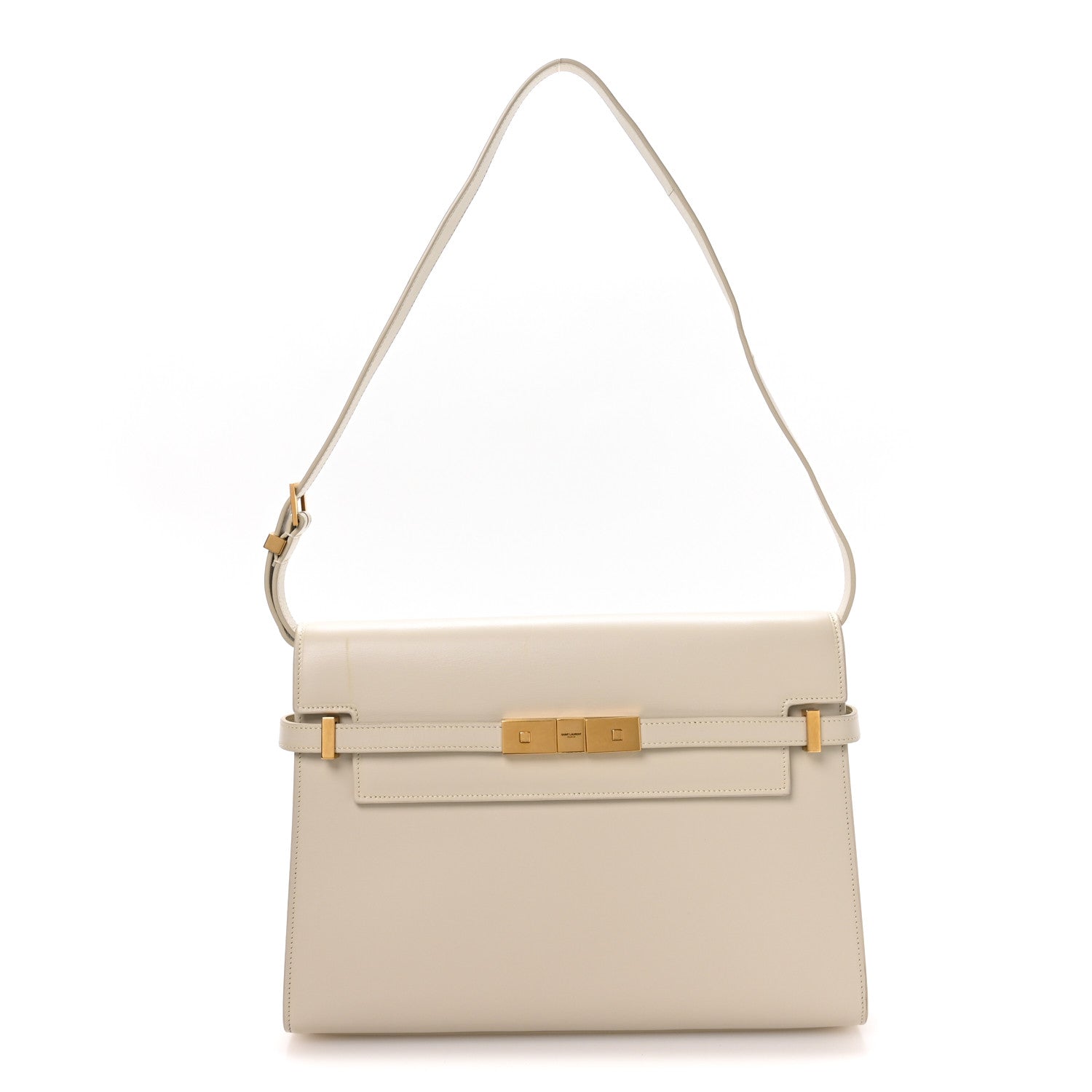 Saint Laurent Smooth Calfskin Manhattan Shoulder Bag Crema Soft 1 of 10
