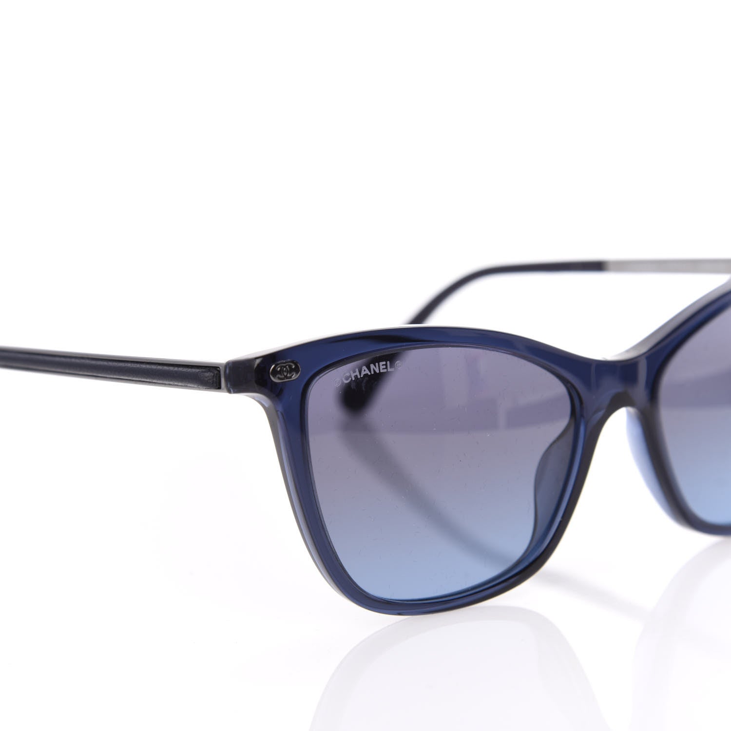 Chanel CC Cat Eye Sunglasses 5437-Q Dark Blue 7 of 8