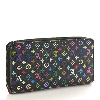 Louis Vuitton Monogram Multicolor Zippy Wallet Black Grenade 3 of 9