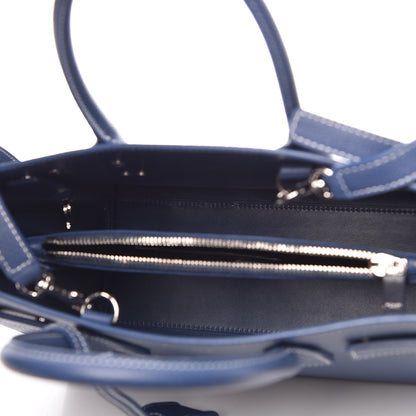 Saint Laurent Grained Calfskin Topstitch Baby Sac De Jour Denim 6 of 15