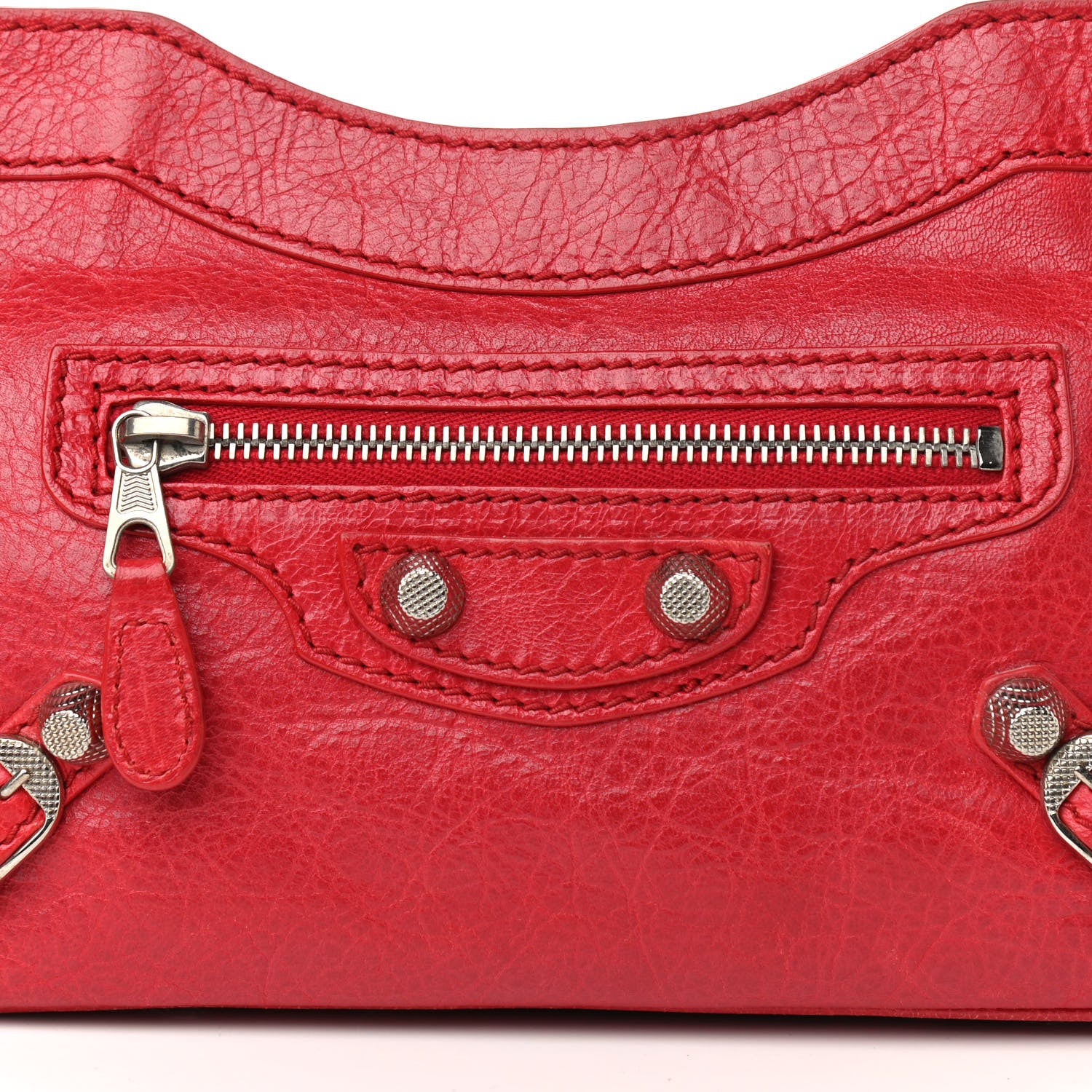 Balenciaga Agneau Giant 12 Silver Hardware Hip Rouge Cardinal 7 of 14