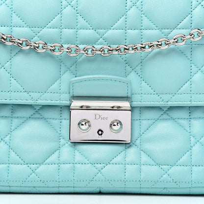 Christian Dior Lambskin Cannage Miss Dior Promenade Pouch Turquoise 11 of 11