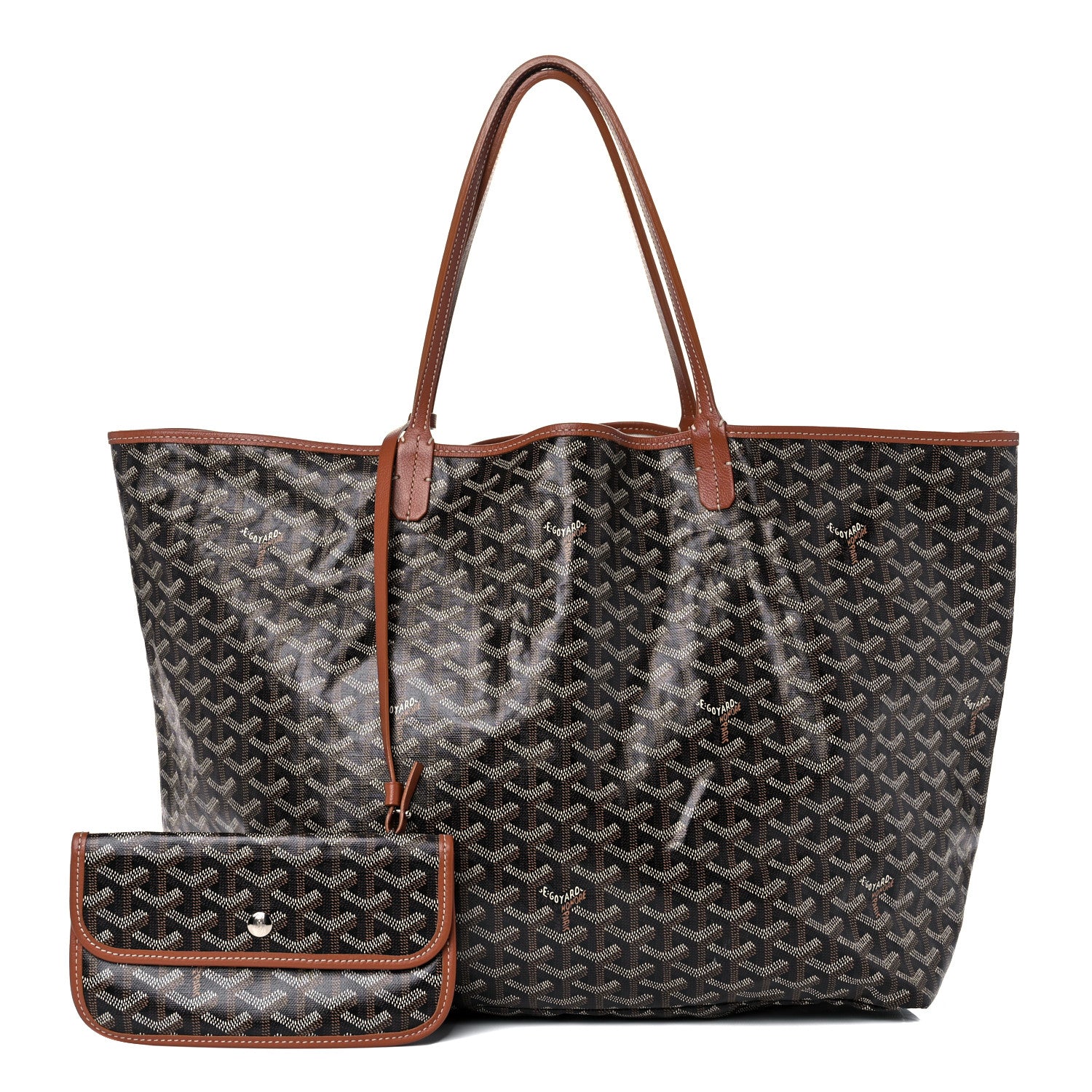 Goyard Goyardine Saint Louis GM Black Gold 1 of 12