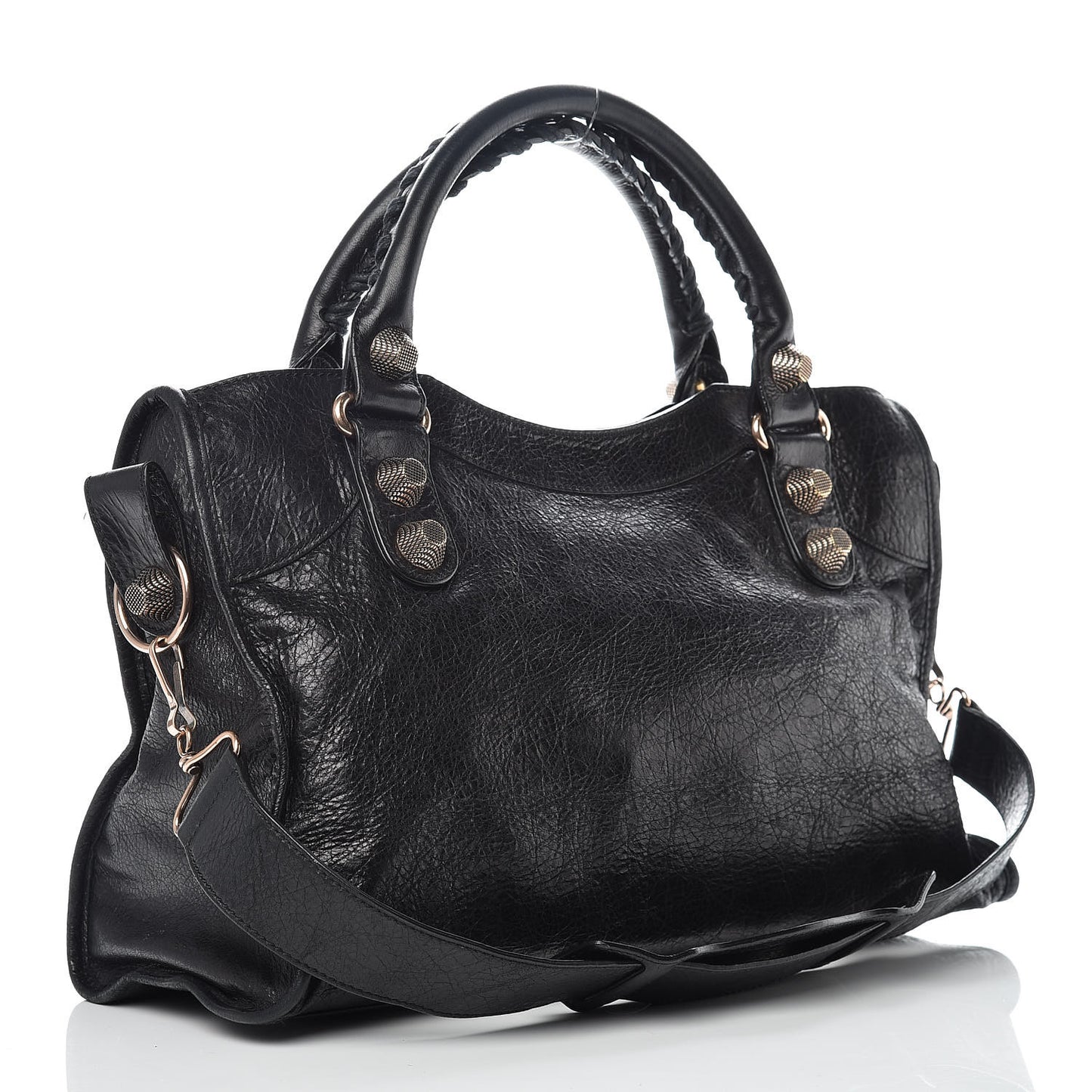 Agneau Giant 21 Rose Gold Hardware City Black