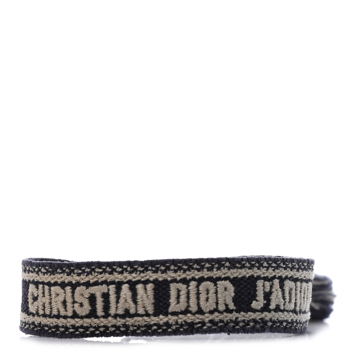 Christian Dior Woven Cotton J'Adior Friendship Bracelet Navy 1 of 4