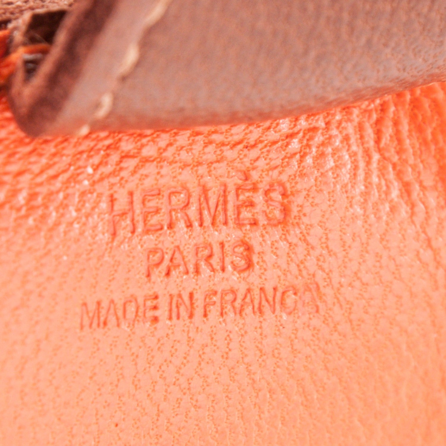 Hermes Milo Lambskin Grigri Rodeo Horse Bag Charm PM Feu Cornaline Fauve 3 of 3