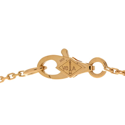 Van Cleef & Arpels 18K Yellow Gold Diamond Mini Frivole Pendant Necklace 4 of 6