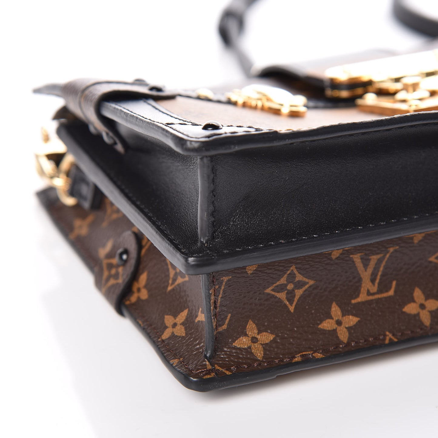 Reverse Monogram Trunk Clutch