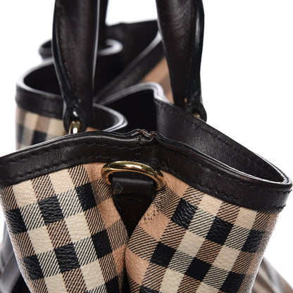 Burberry Haymarket Check Medium Golderton Tote Chocolate 8 of 20