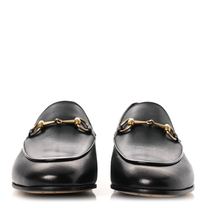 Gucci Betis Glamour Calfskin Womens Jordaan Loafers 38 Black 3 of 12