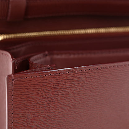 Celine Liege Calfskin Medium Classic Box Flap Bag Burgundy 14 of 14