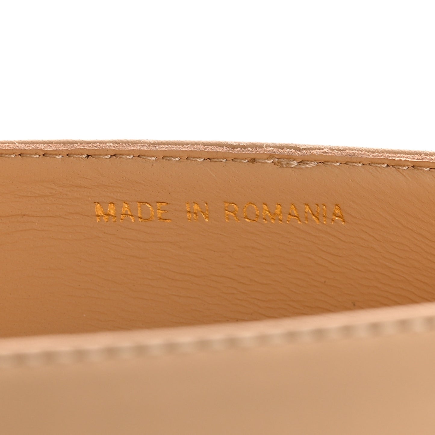 Lambskin Cap Toe CC Uniform Pumps 36 Beige Black