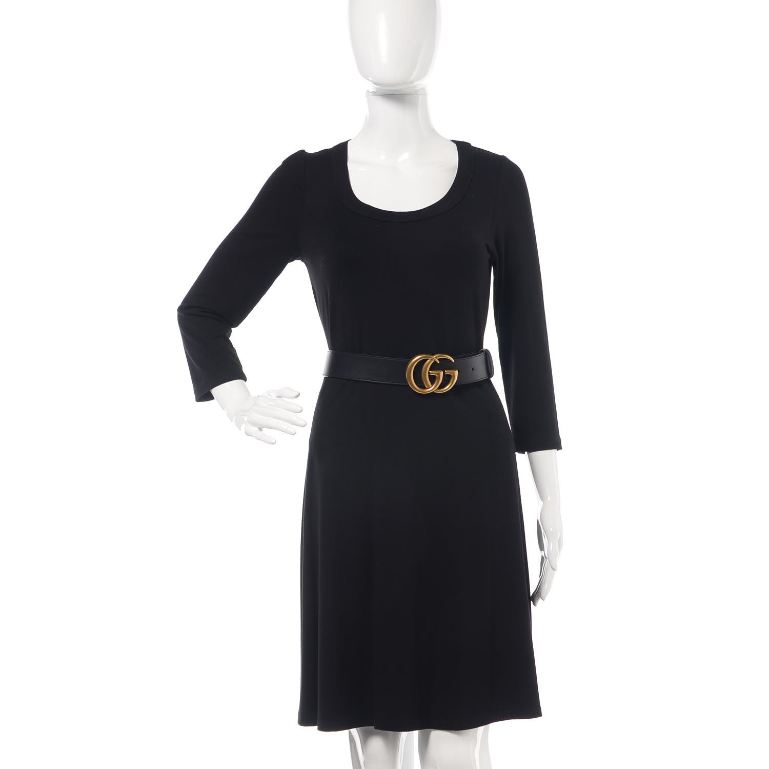Gucci Calfskin Double G 40mm Belt 105 42 Black 2 of 9