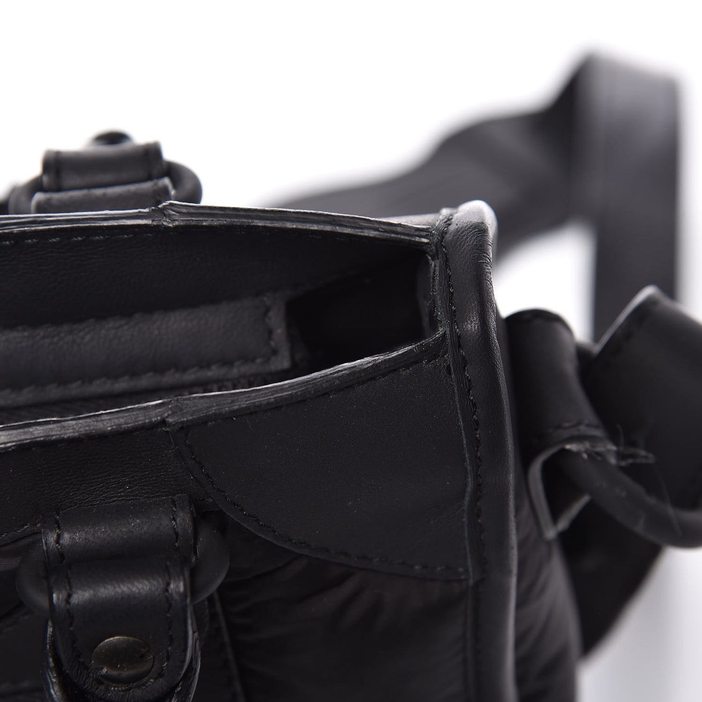 Nylon Agneau Mini City Black