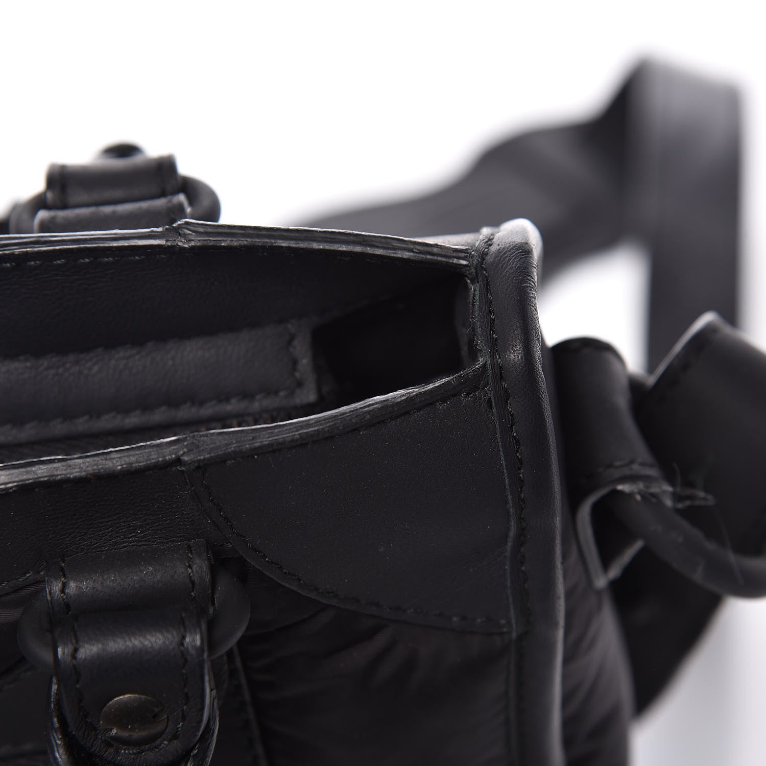 Balenciaga Nylon Agneau Mini City Black 11 of 12