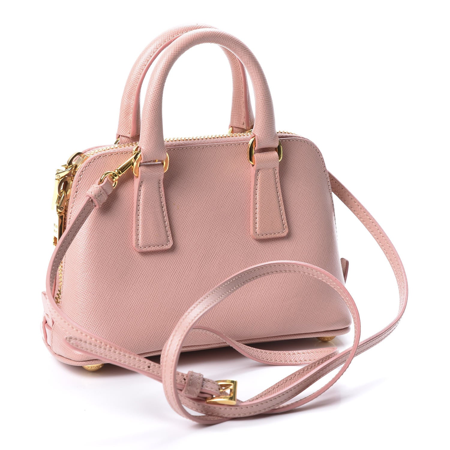 Prada Saffiano Lux Mini Promenade Tote Orchidea 2 of 10
