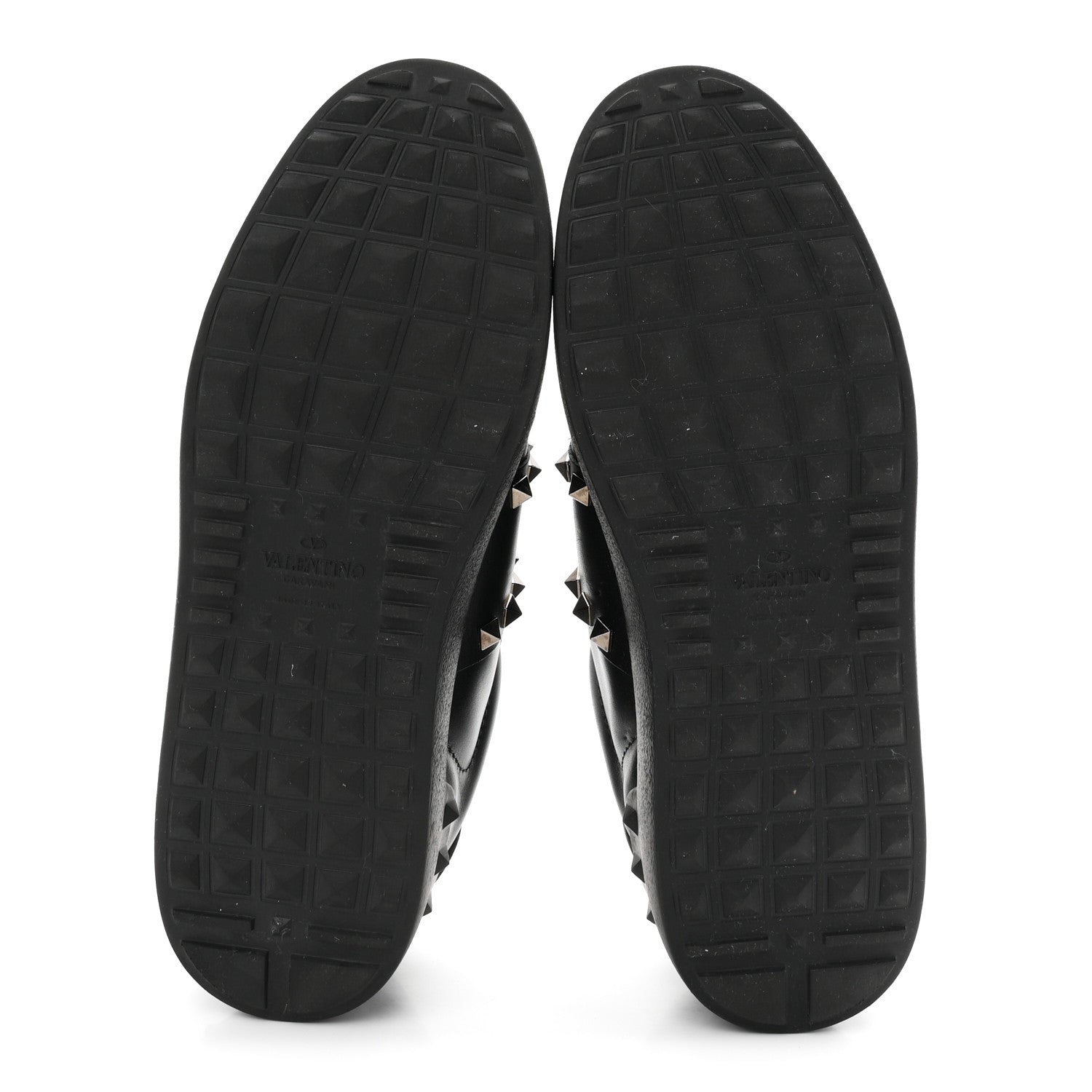 Valentino Garavani Calfskin Rockstud Untitled Open Sneakers 39 Black 6 of 10