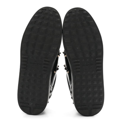 Valentino Garavani Calfskin Rockstud Untitled Open Sneakers 39 Black 6 of 10