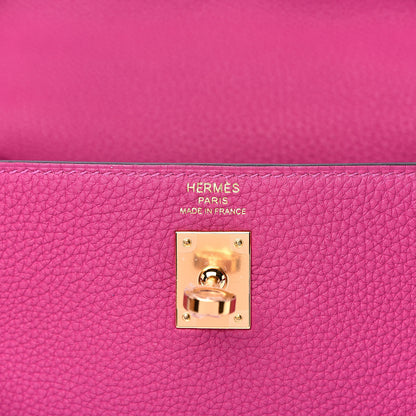 Hermes Togo Kelly Retourne 25 Rose Pourpre 7 of 30