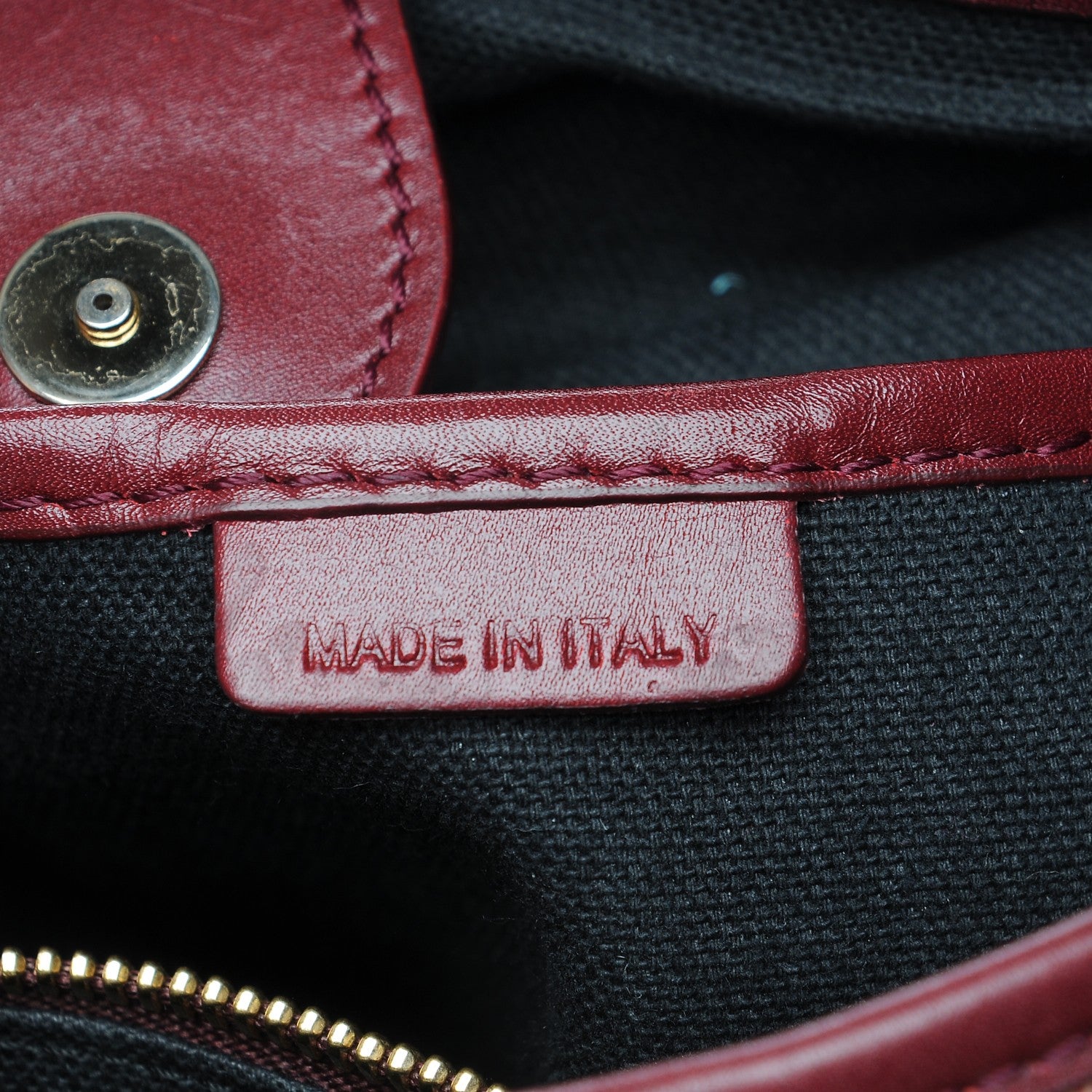 Burberry Haymarket Check Small Northfield Tote Burgundy 7 of 9