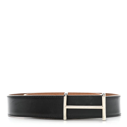 Hermes Box Togo 32mm Idem Belt 80 Black Gold 1 of 9