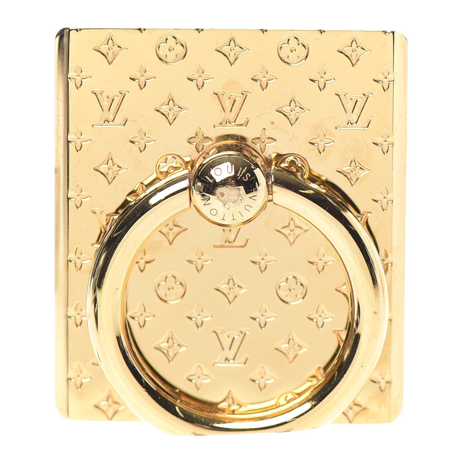 Louis Vuitton Nanogram Phone Ring Holder Gold 1 of 3