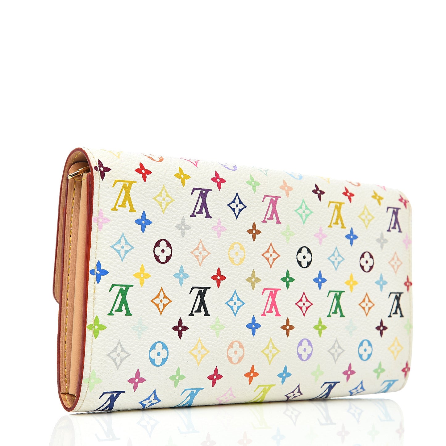 Monogram Multicolor Sarah Wallet White