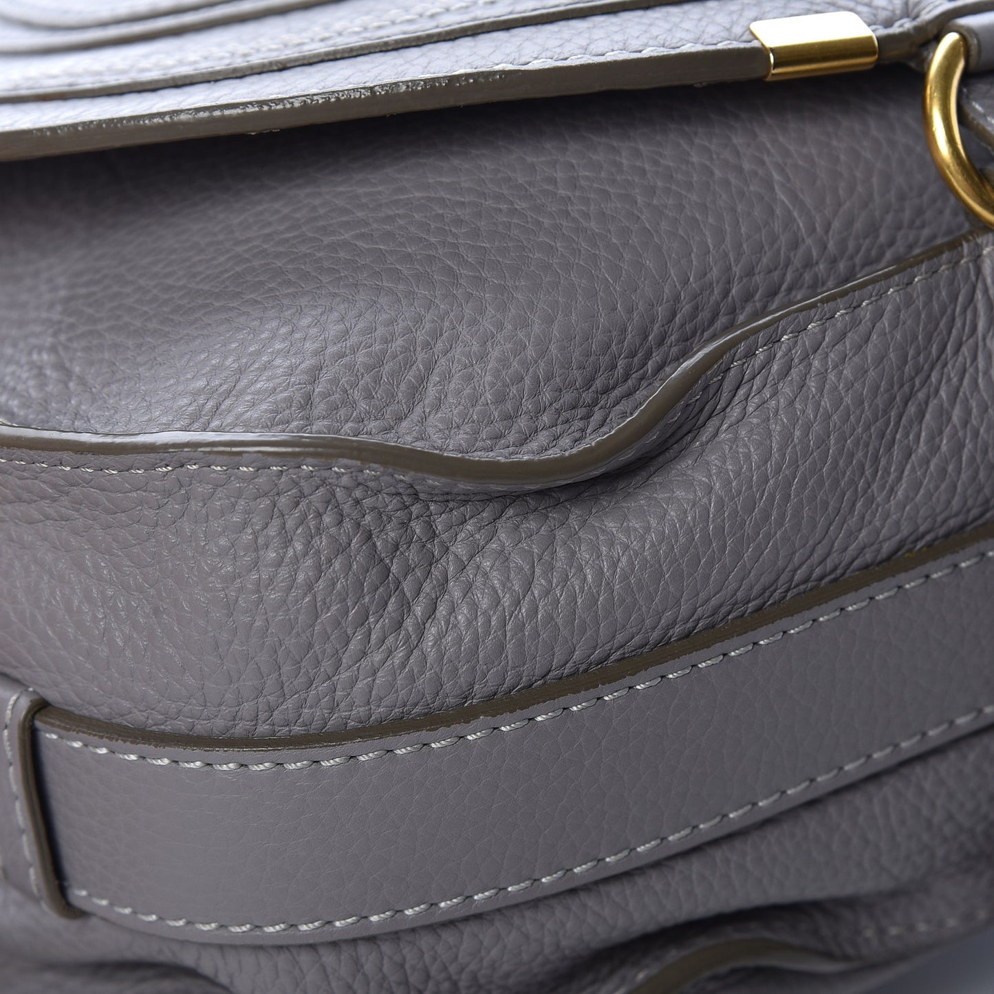 Calfskin Medium Marcie Round Crossbody Bag Cashmere Grey