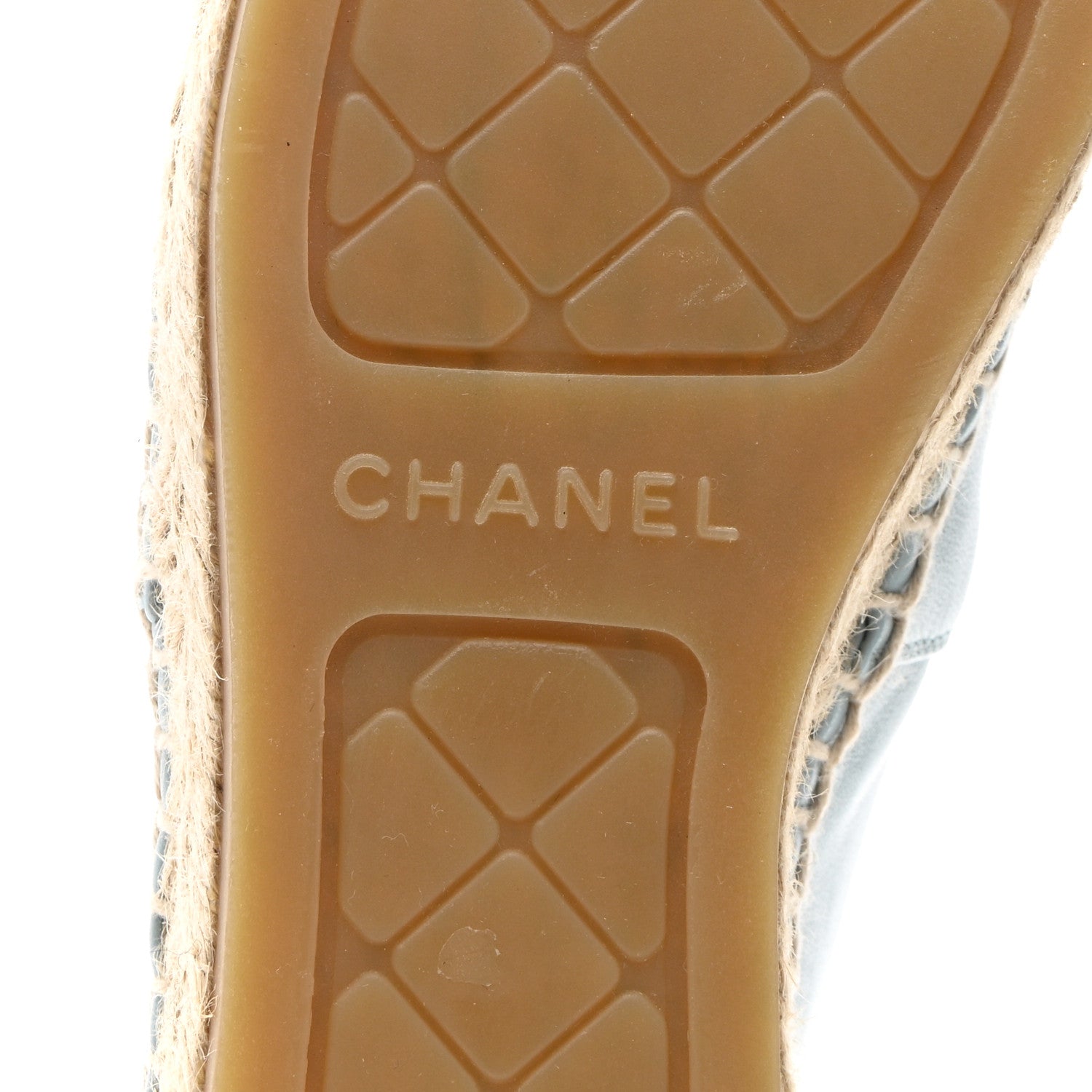 Chanel Lambskin CC Espadrilles 38 Light Blue Black 6 of 10