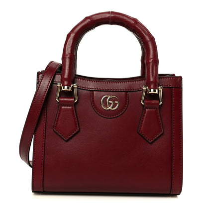 Gucci Sweetbread Calfskin Mini Diana Tote Bag Rosso Ancora 1 of 10