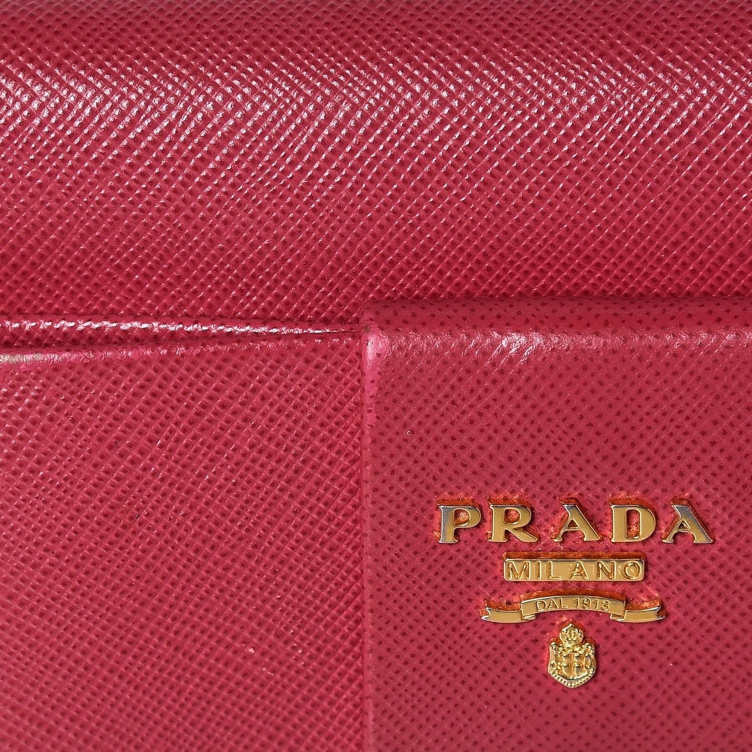 Prada Saffiano Bow Continental Wallet Peonia 9 of 15