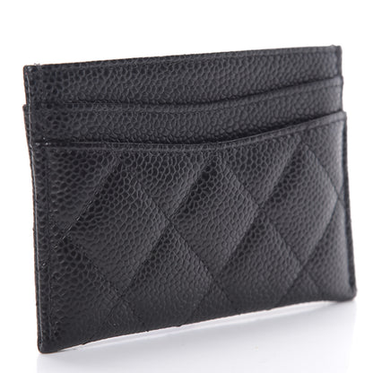Chanel Caviar Quilted Card Holder Black 3 of 9