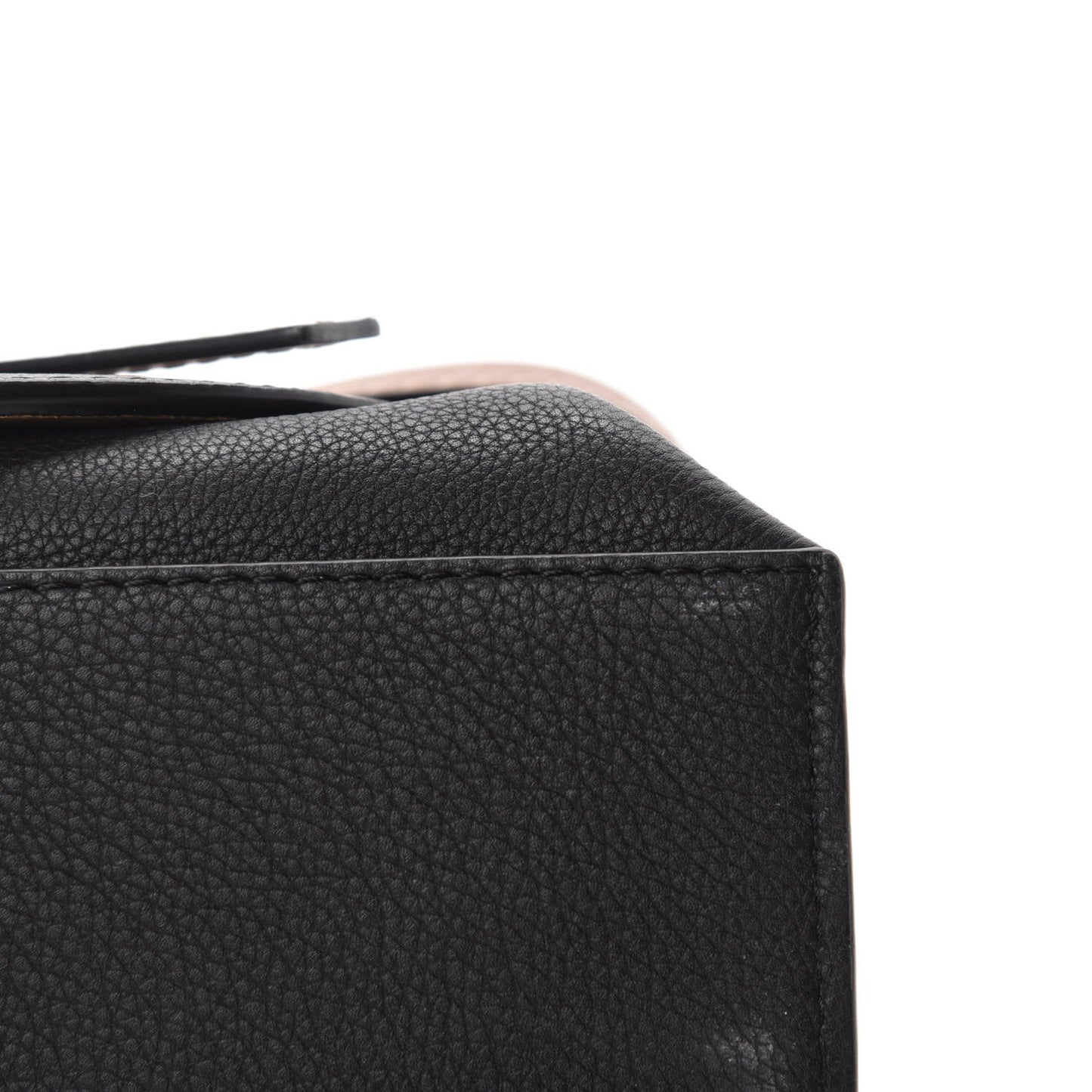 Calfskin Small Gate Tote Pecan Black