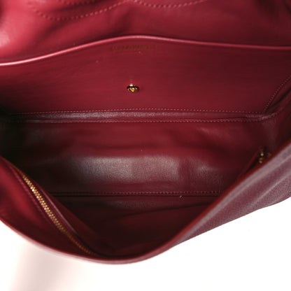 Chanel Grained Calfskin Small Souplissimo Maxi Flap Burgundy 9 of 21